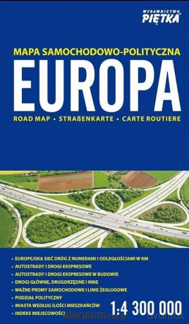 Europa 2018 mapa samochodowa 1:4 300 000 [KSIĄŻKA]