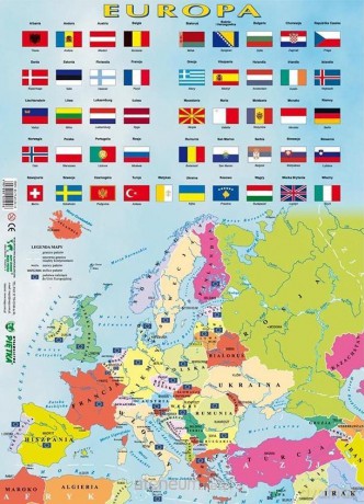 Europa mapa polityczna [PUZZLE]