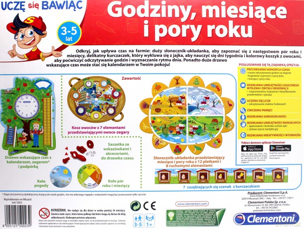 Godziny, miesiące i pory roku [GRA PLANSZOWA]