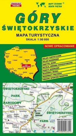 Góry Świętokrzyskie 1:90 000 mapa turystyczna