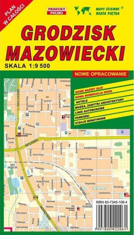 Grodzisk Mazowiecki 1:9 500 plan miasta
