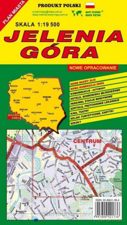 Jelenia Góra 1:19 500 plan miasta