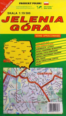 Jelenia Góra 1:19 500 plan miasta