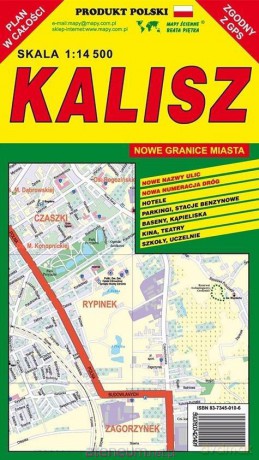 Kalisz 1:14 500 plan miasta