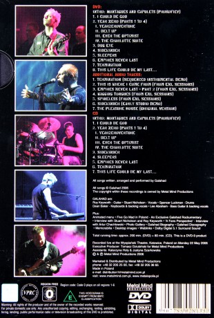 Galahad: Resonance - Live In Poland - Ltd (digipack) [CD]+[DVD]