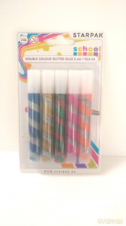 Klej brokatowy dwukolorowy 5x10,5 ml