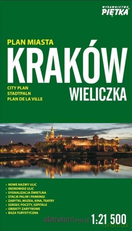 Kraków,Wieliczka 1:21 500 plan miasta