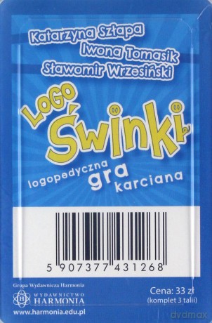 Lgoświnki - logopedyczna gra karciana (3 talie)