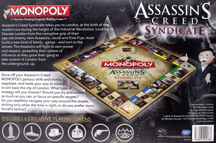 Monopoly Assassins Creed Syndicate wersja ang [GRA PLANSZOWA]