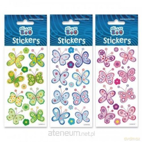 Naklejki Sticker BOO silver motyle II