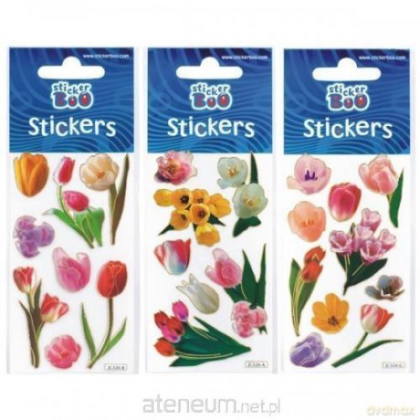 Naklejki Sticker BOO silver tulipan
