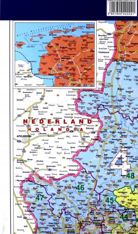 Niemcy 1:1 000 000 mapa z kodami pocztowymi