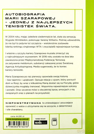 Niepowstrzymana - Maria Sharapova, Rich Cohen [KSIĄŻKA]