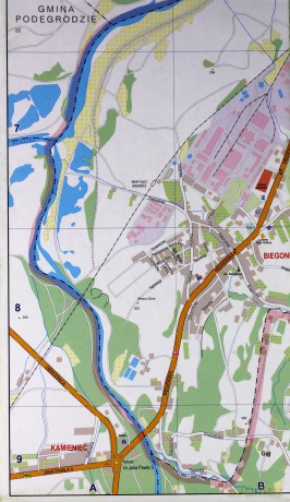 Nowy Sącz 1:16 000 plan miasta