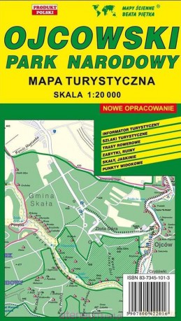 Ojcowski Park Narodowy 1:20 000 mapa turystyczna
