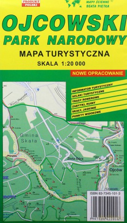 Ojcowski Park Narodowy 1:20 000 mapa turystyczna