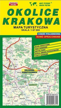 Okolice Krakowa Południe 1:67 000 mapa turystyczna