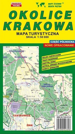 Okolice Krakowa Północ 1: 50 000 mapa turystyczna [KSIĄŻKA]