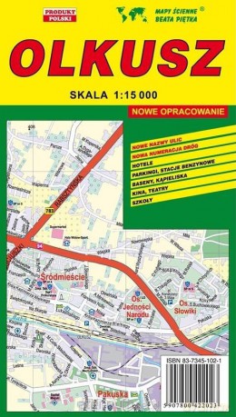 Olkusz 1:15 000 plan miasta