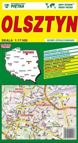 Olsztyn 1:17 500 plan miasta
