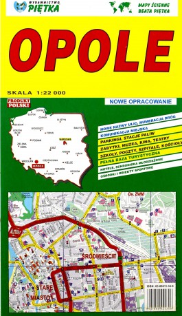 Opole 1:22 000 plan miasta