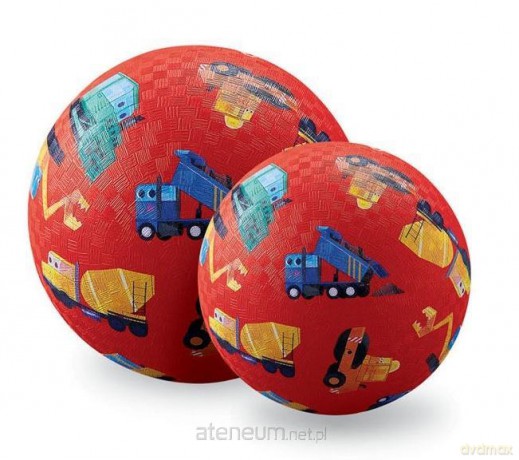 Piłka 18 cm, wzór Mały budowniczy