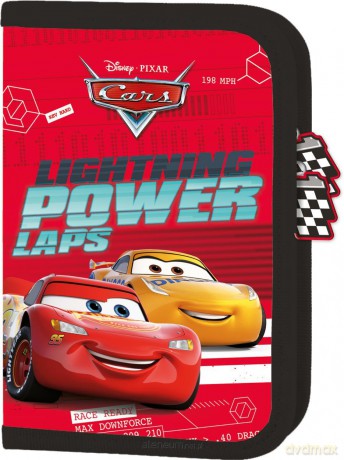 Piórnik dwuklapkowy bez wyposażenia Cars 3