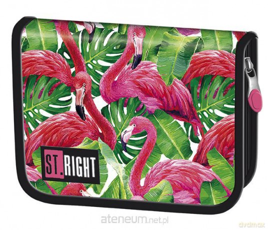 Piórnik dwuklapkowy bez wyposażenia Flamingo