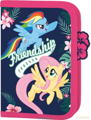 Piórnik dwuklapkowy bez wyposażenia My little Pony