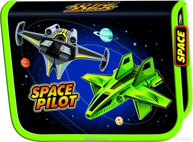 Piórnik dwuklapkowy bez wyposażenia Space