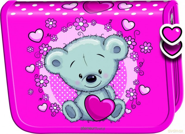 Piórnik dwuklapkowy bez wyposażenia Teddy Bear