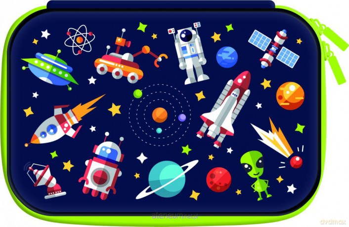 Piórnik jednokomorowy 3D EVA - Space