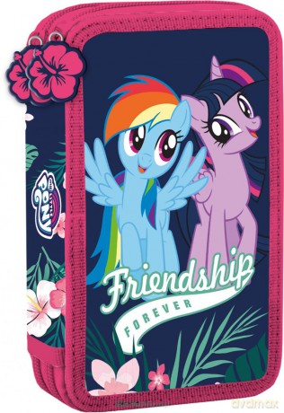 Piórnik podwójny z wyposażeniem My little Pony