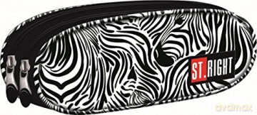 Piórnik saszetka dwukomorowa Zebra
