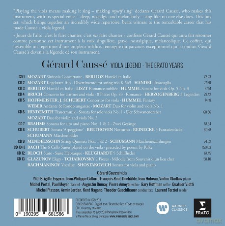 Gerard Causse: The Viola Legend - 70th Anniversary Edition [13CD]