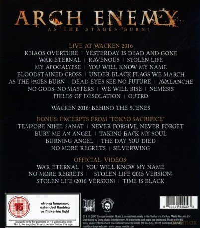 Arch Enemy: As The Stages Burn! [Blu-Ray]