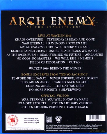 Arch Enemy: As The Stages Burn! [Blu-Ray]