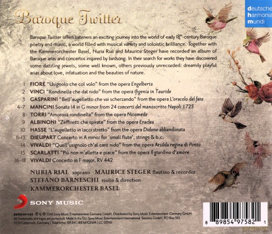 Nuria Rial: Baroque Twitter [CD]