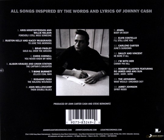 Johnny Cash: Forever Words [CD]