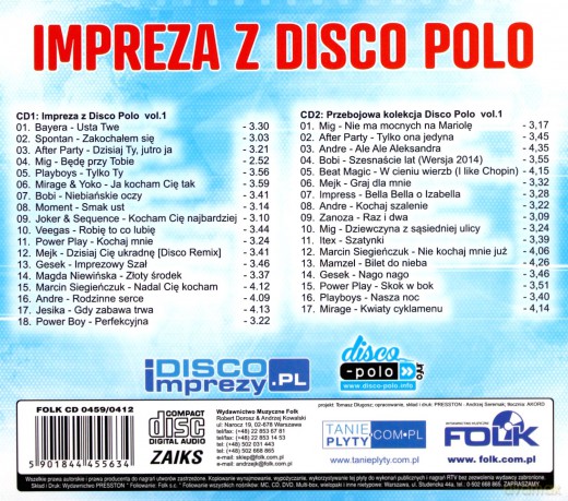 Impreza z Disco Polo vol. 1 [2CD]