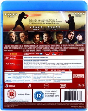 Star Wars: The Last Jedi [Blu-Ray 3D]+[Blu-Ray]