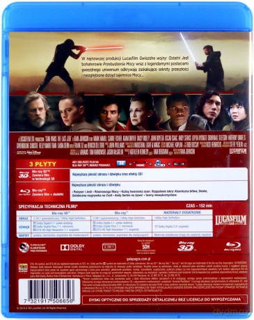 Gwiezdne Wojny: Epizod VIII Ostatni Jedi [Blu-Ray 3D]+[2xBlu-Ray]