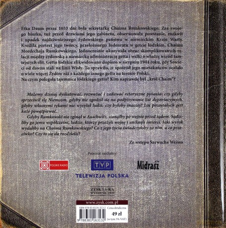 Byłam sekretarką Rumkowskiego. Dzienniki Etki Daum - Elżbieta Cherezińska [KSIĄŻKA]