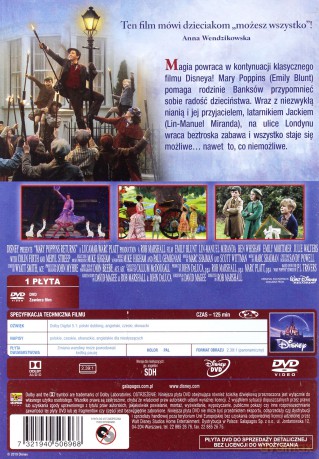 Mary Poppins powraca (Disney) [DVD]