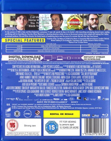 Call Me By Your Name [Blu-Ray]