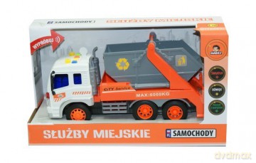 Śmieciarka kontener z dźwiękiem i światłem