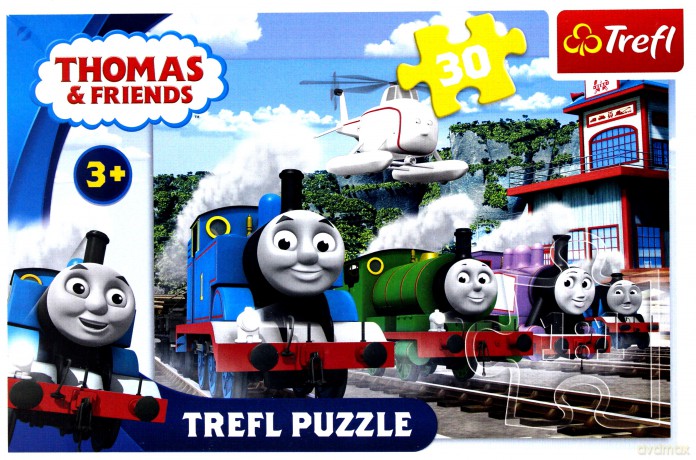 TREFL 30 el. Wyścig na torach, Tomek i przyjaciele [PUZZLE]
