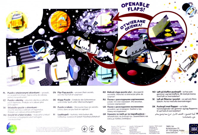 TREFL 36 el. Puzzle z okienkiem - Kosmos [PUZZLE]