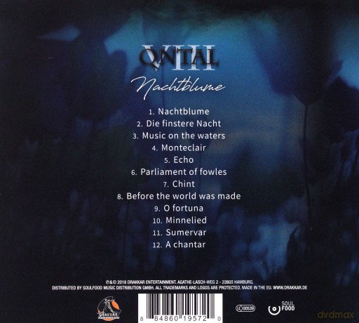 Qntal: VIII - Nachtblume (digipack) [CD]