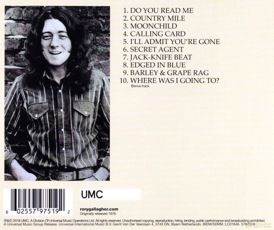 Rory Gallagher: Calling Card (Remastered) [CD]